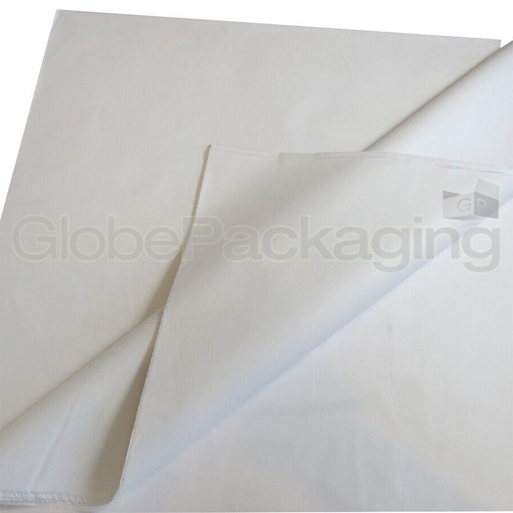 100 SHEETS OF WHITE ACID FREE TISSUE PAPER 500x750mm